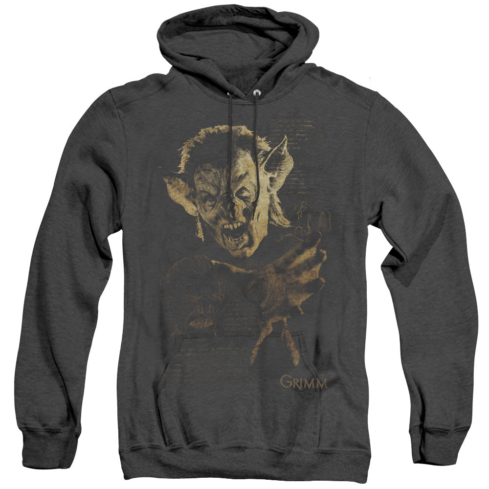 Grimm Murcielago Heather Mens Hoodie Black