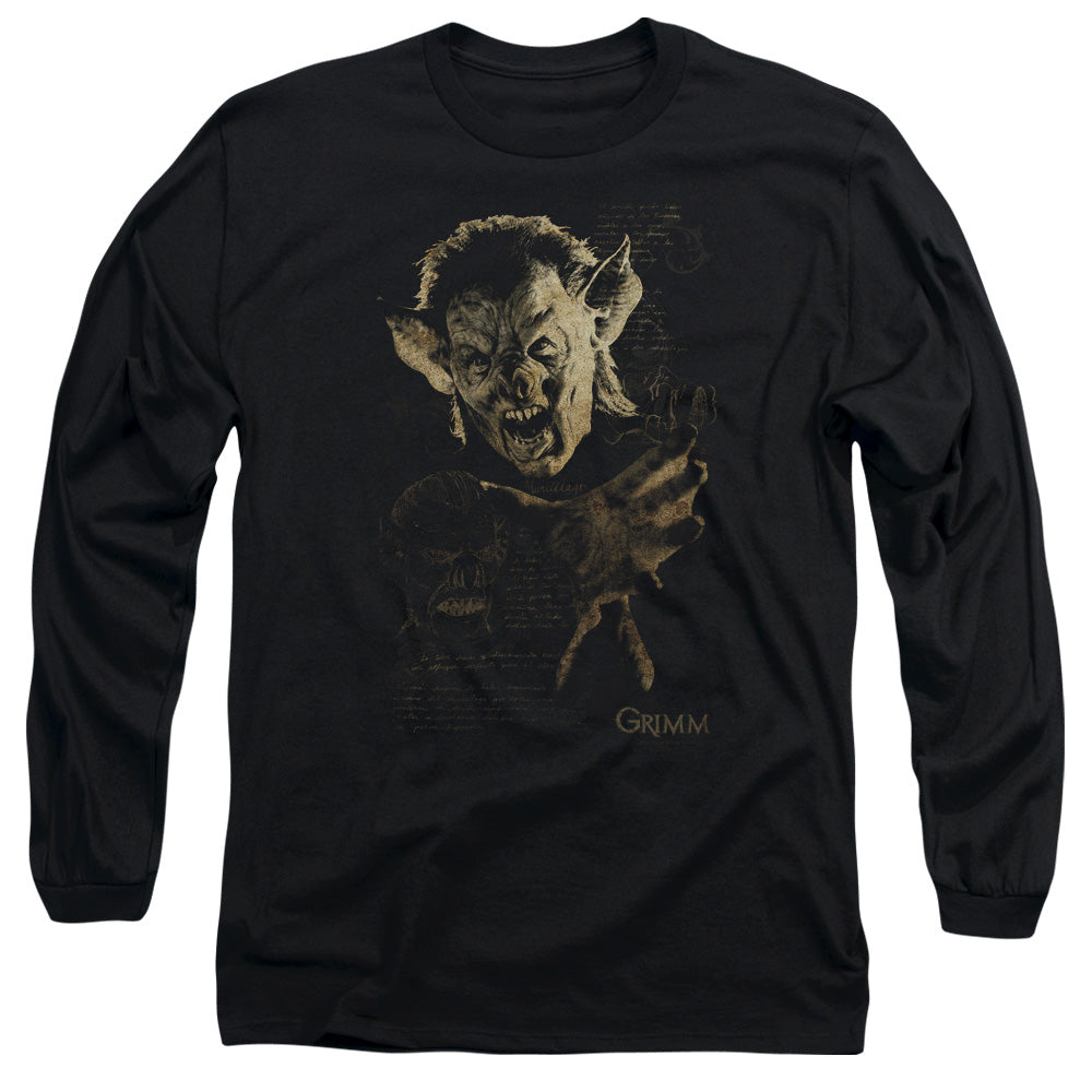 Grimm Murcielago Mens Long Sleeve Shirt Black Black