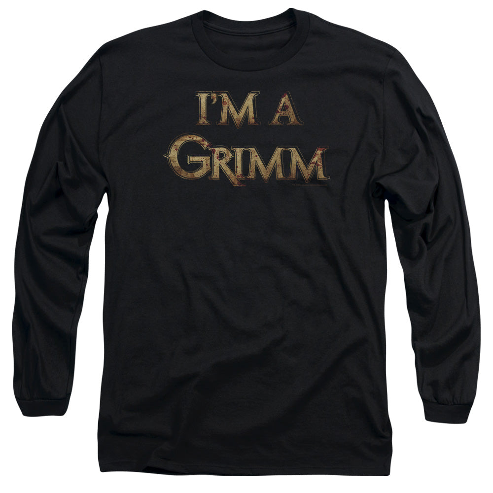 Grimm Im A Grimm Mens Long Sleeve Shirt Black Black