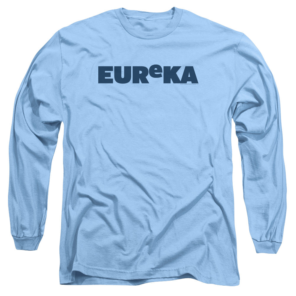 Eureka Logo Mens Long Sleeve Shirt Carolina Blue Carolina Blue