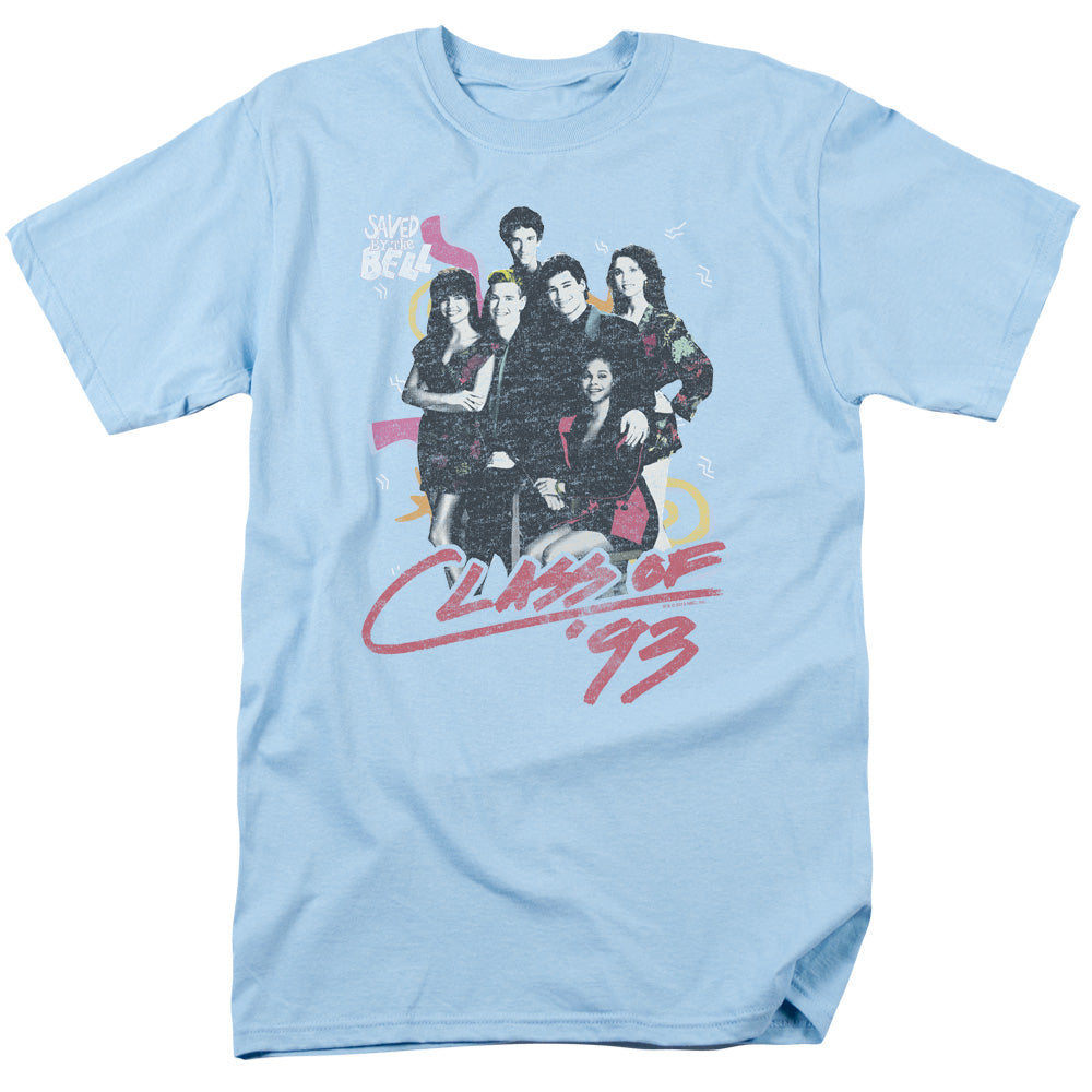 Saved By The Bell Class Of 93 Mens T Shirt Light Blue