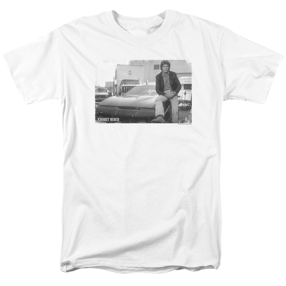 Knight Rider Black Knight Mens T Shirt White