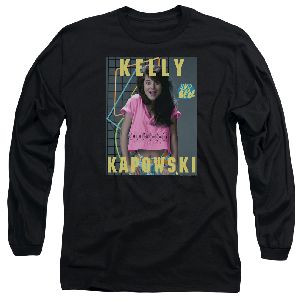 Saved By The Bell Kelly Kapowski Mens Long Sleeve Shirt Black