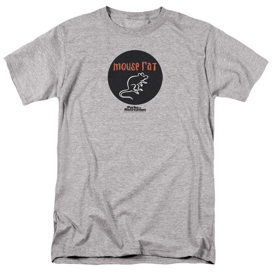 Parks & Rec Mouse Rat Circle Mens T Shirt Athletic Heather