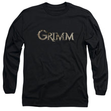 Load image into Gallery viewer, Grimm Logo Mens Long Sleeve Shirt Black Black
