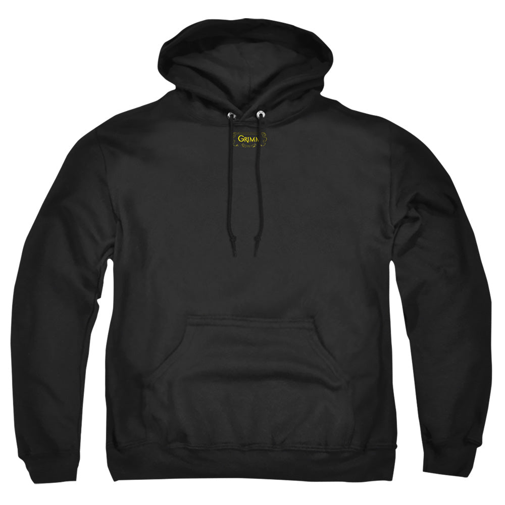 Grimm Plaque Logo Mens Hoodie Black Black