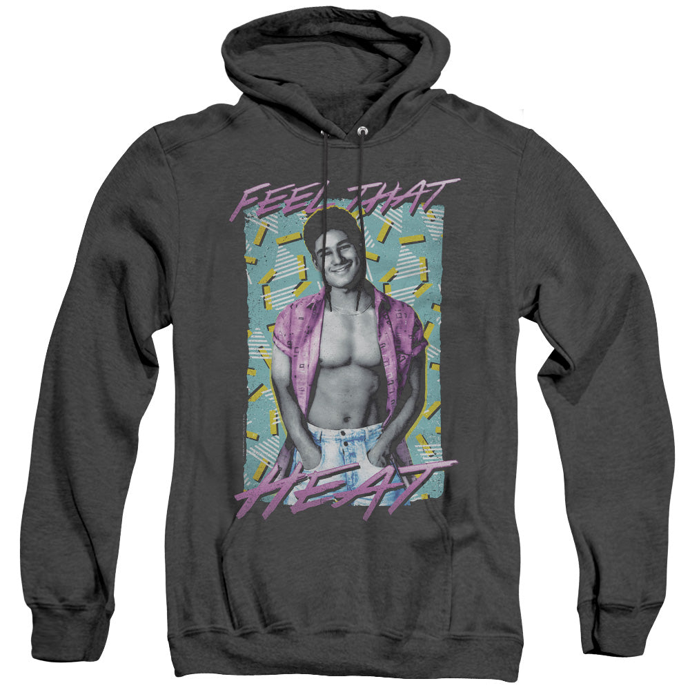 Saved By The Bell Heated Heather Mens Hoodie Black