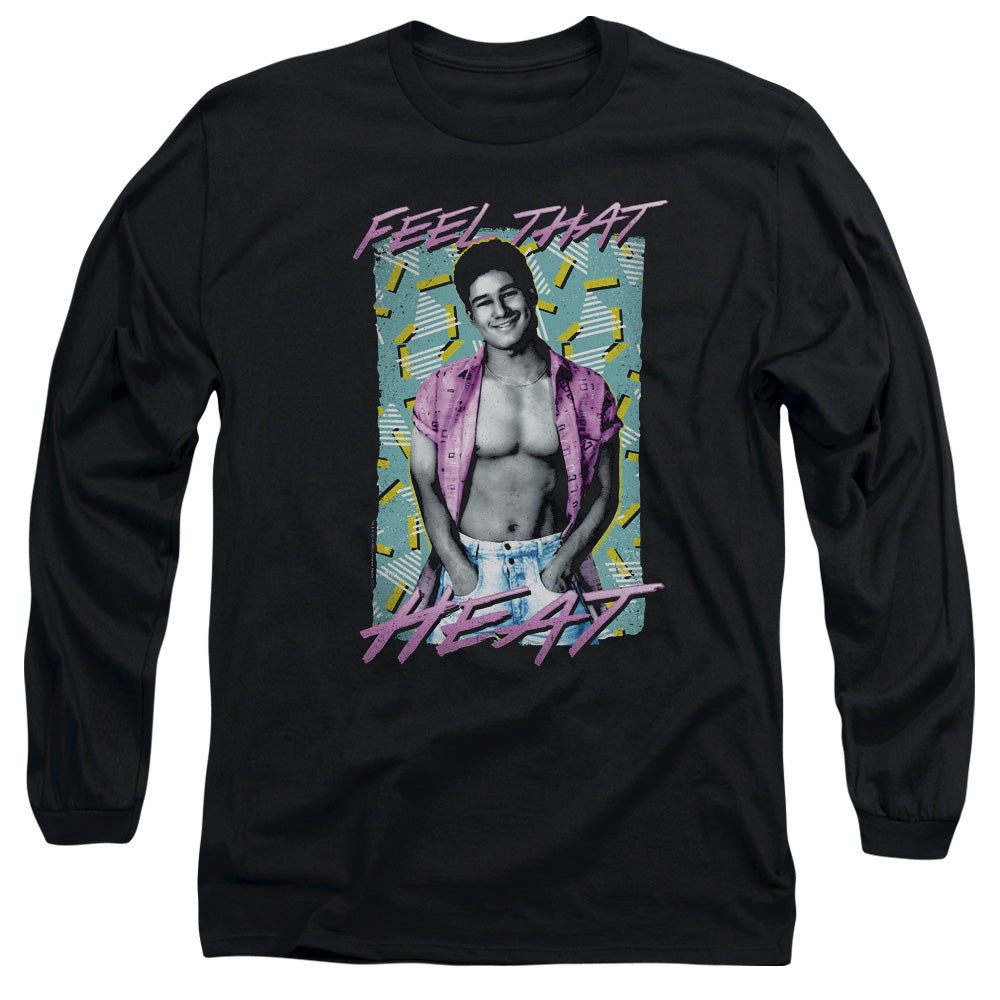 Saved By The Bell Heated Mens Long Sleeve Shirt Black