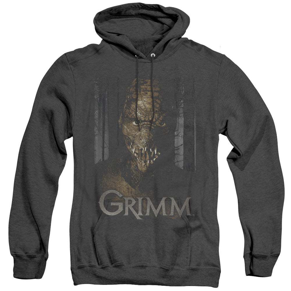 Grimm Chompers Heather Mens Hoodie Black