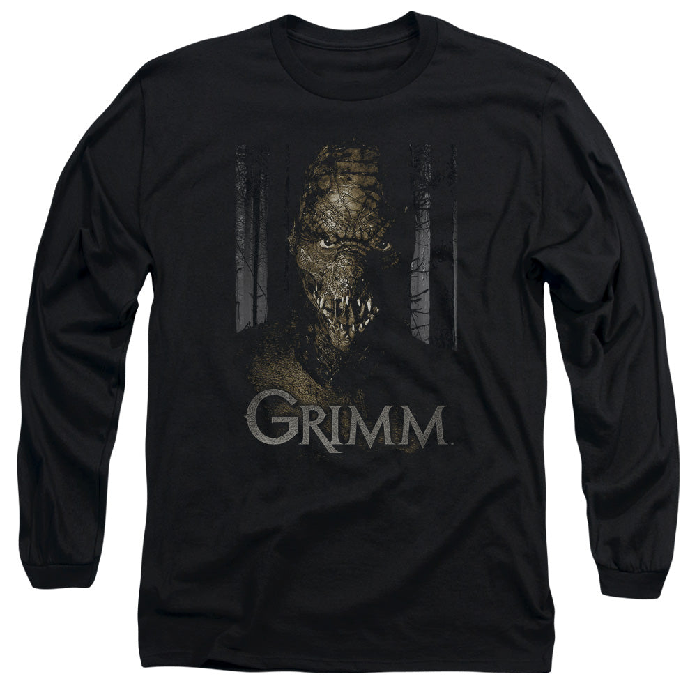 Grimm Chompers Mens Long Sleeve Shirt Black Black