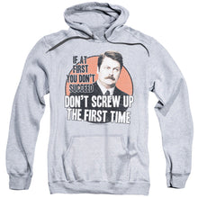 Load image into Gallery viewer, Parks And Rec Dont Screw Up Mens Hoodie Athletic Heather
