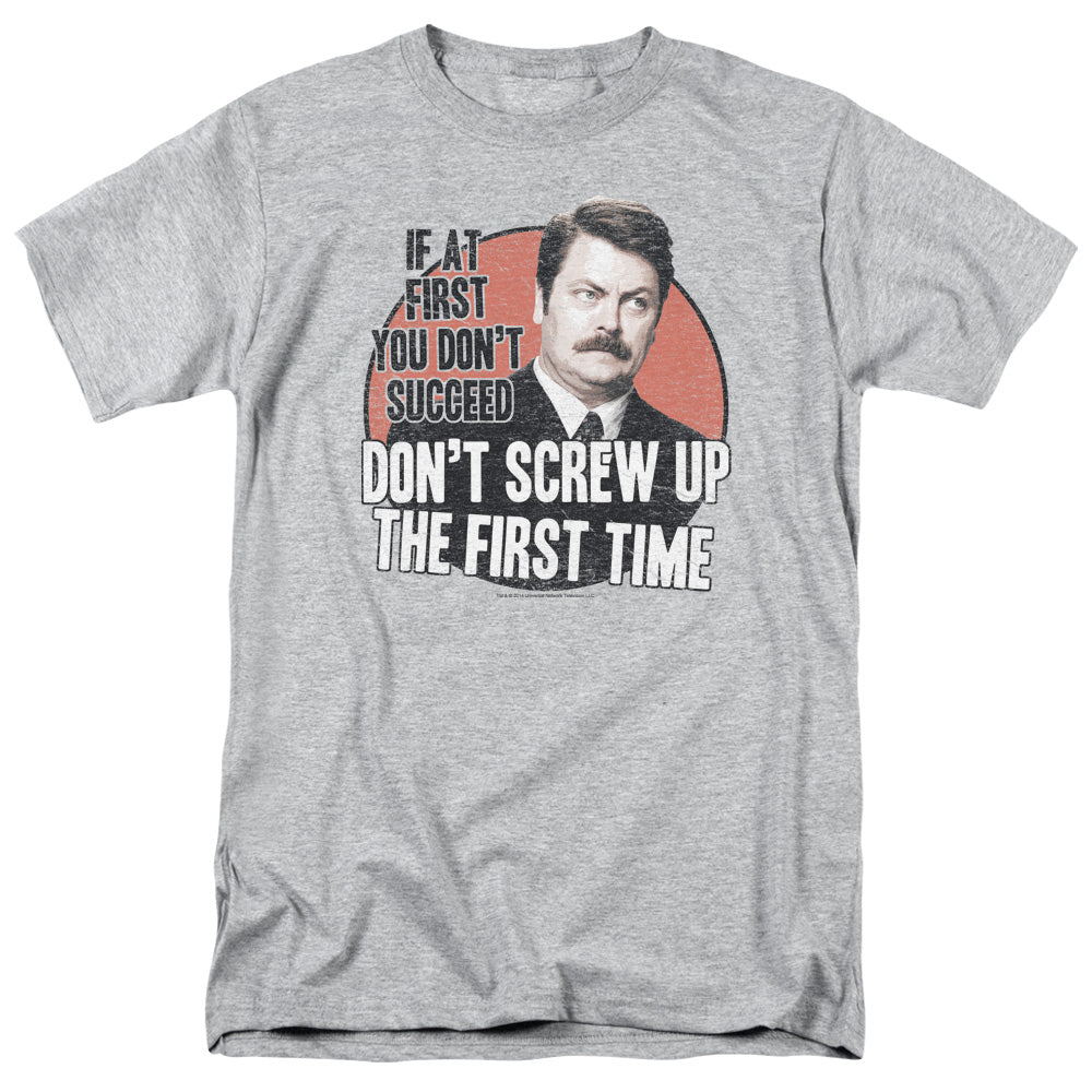 Parks And Rec Dont Screw Up Mens T Shirt Athletic Heather