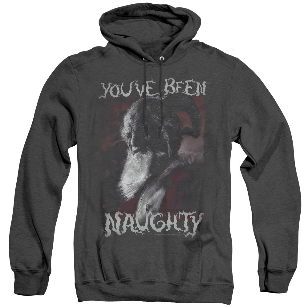 Grimm Merry Krampus Heather Mens Hoodie Black