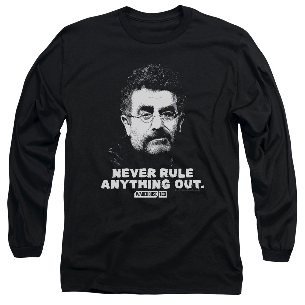 Warehouse 13 Artie Mens Long Sleeve Shirt Black