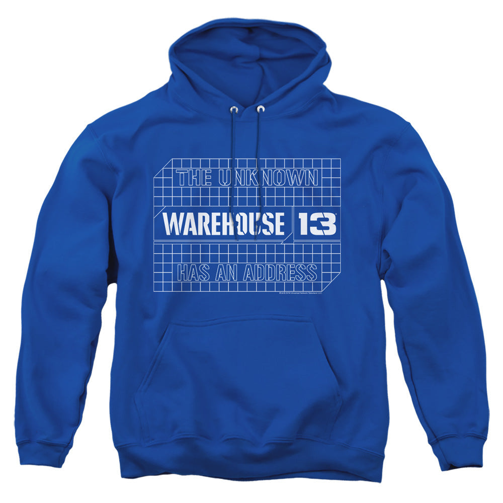 Warehouse 13 Blueprint Logo Mens Hoodie Royal