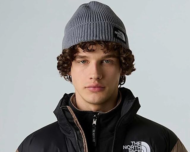 The North Face Unisex-Adult TNF Logo Box Cuffed Beanie Winter Hat