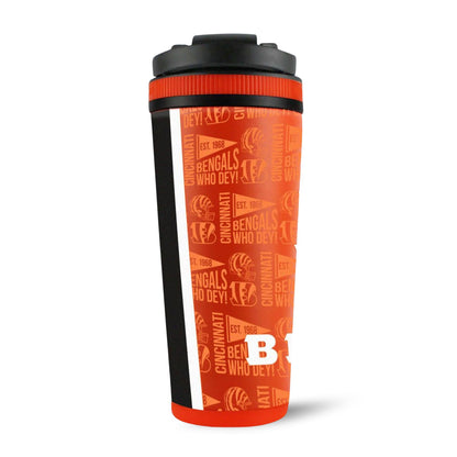 Cincinnati Bengals 26oz Ice Shaker Cup Officially Licensed