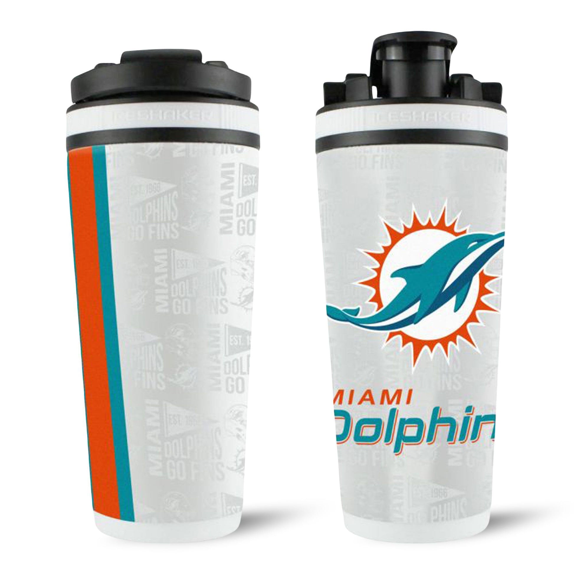Officially Licensed Miami Dolphins 4D Ice Shaker Cup Officially Licensed