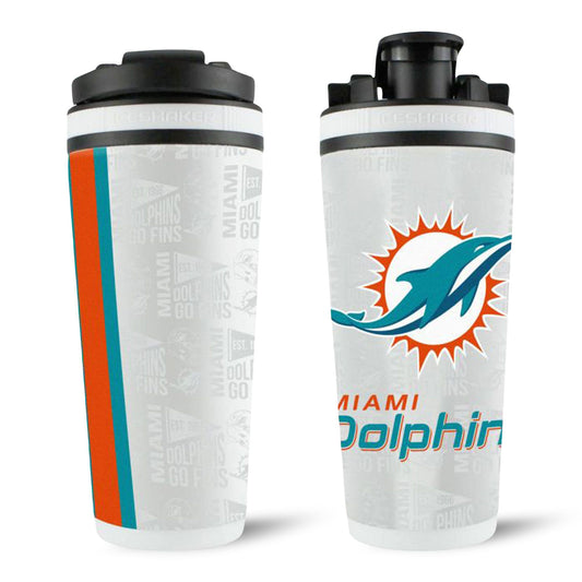 Officially Licensed Miami Dolphins 4D Ice Shaker Cup Officially Licensed