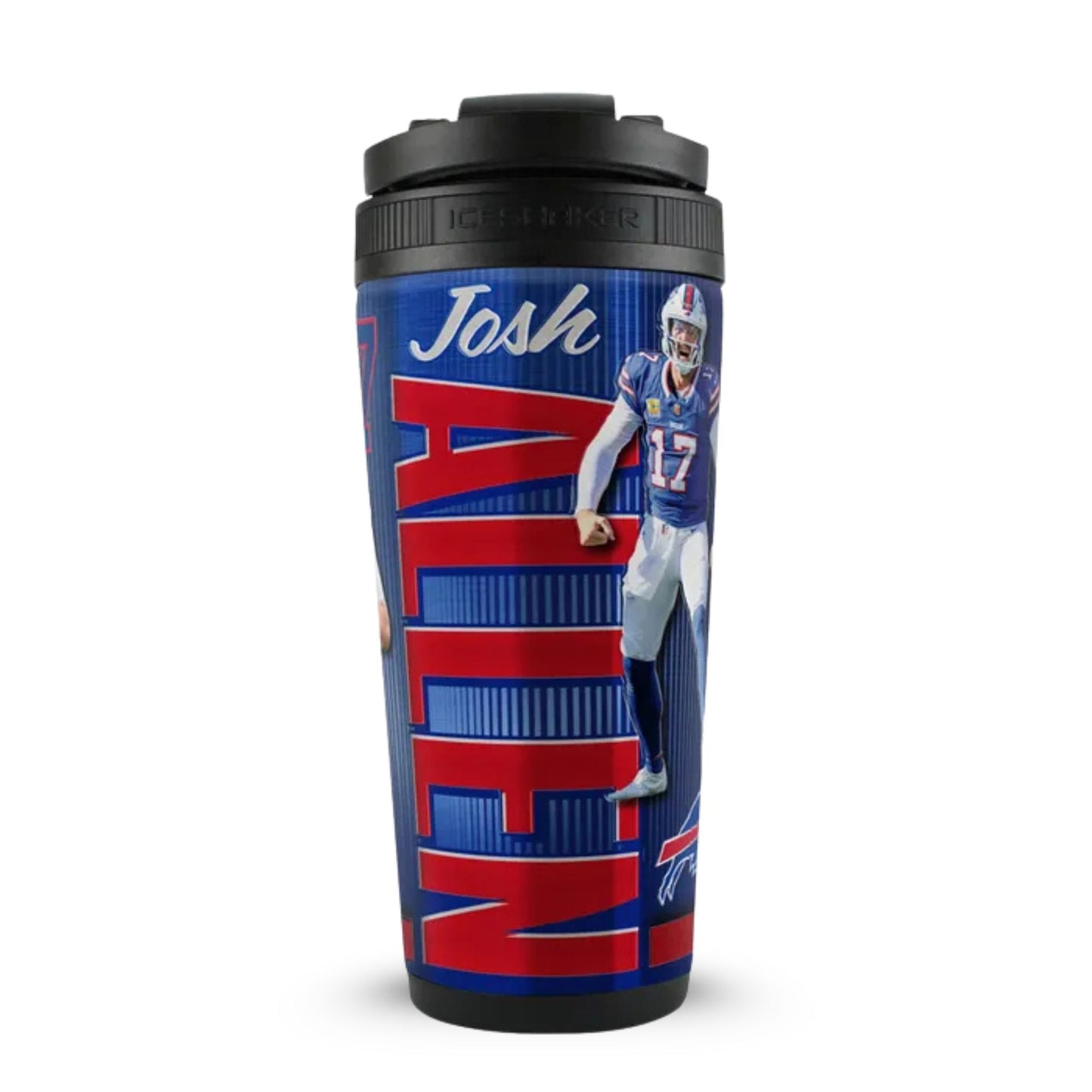 Official Josh Allen Buffalo Bills 4D 26oz Ice Shaker Cup Officially Licensed