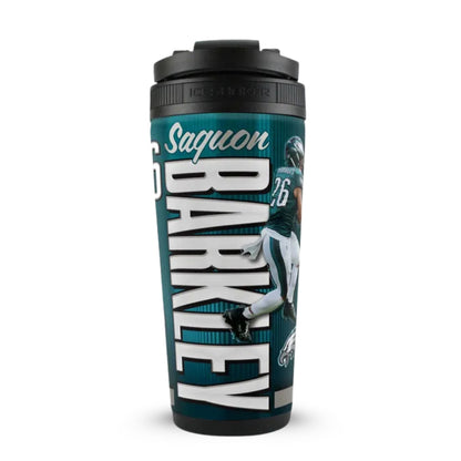 Official Saquon Barkley Philadelphia Eagles 4D 26oz Ice Shaker Cup Officially Licensed