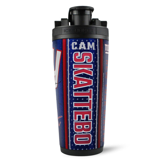 Official Cam Skattebo NY Giants 4D 26oz Ice Shaker Cup Officially Licensed
