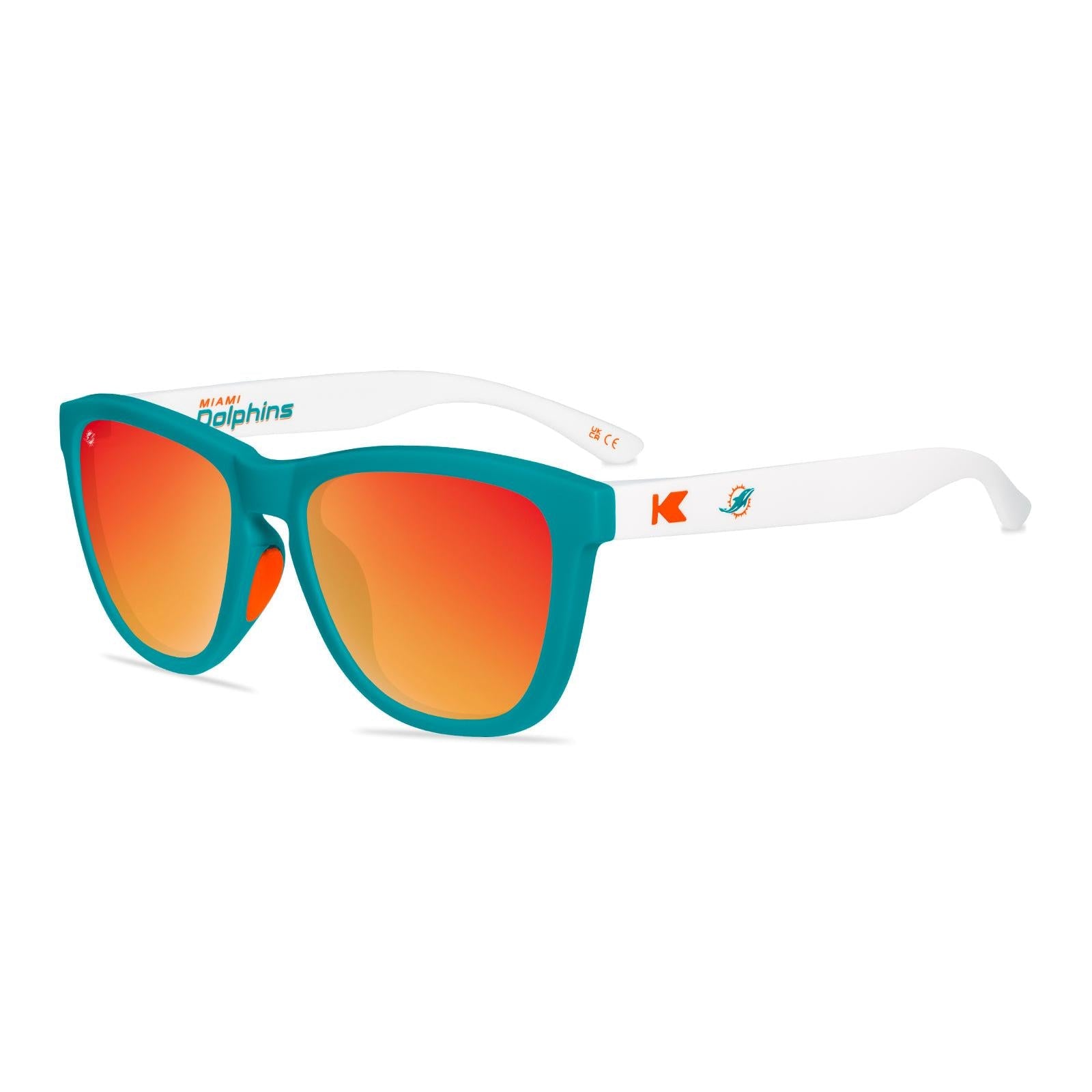 Miami Dolphins Premiums Sport Officially Licensed Knockaround Sunglasses