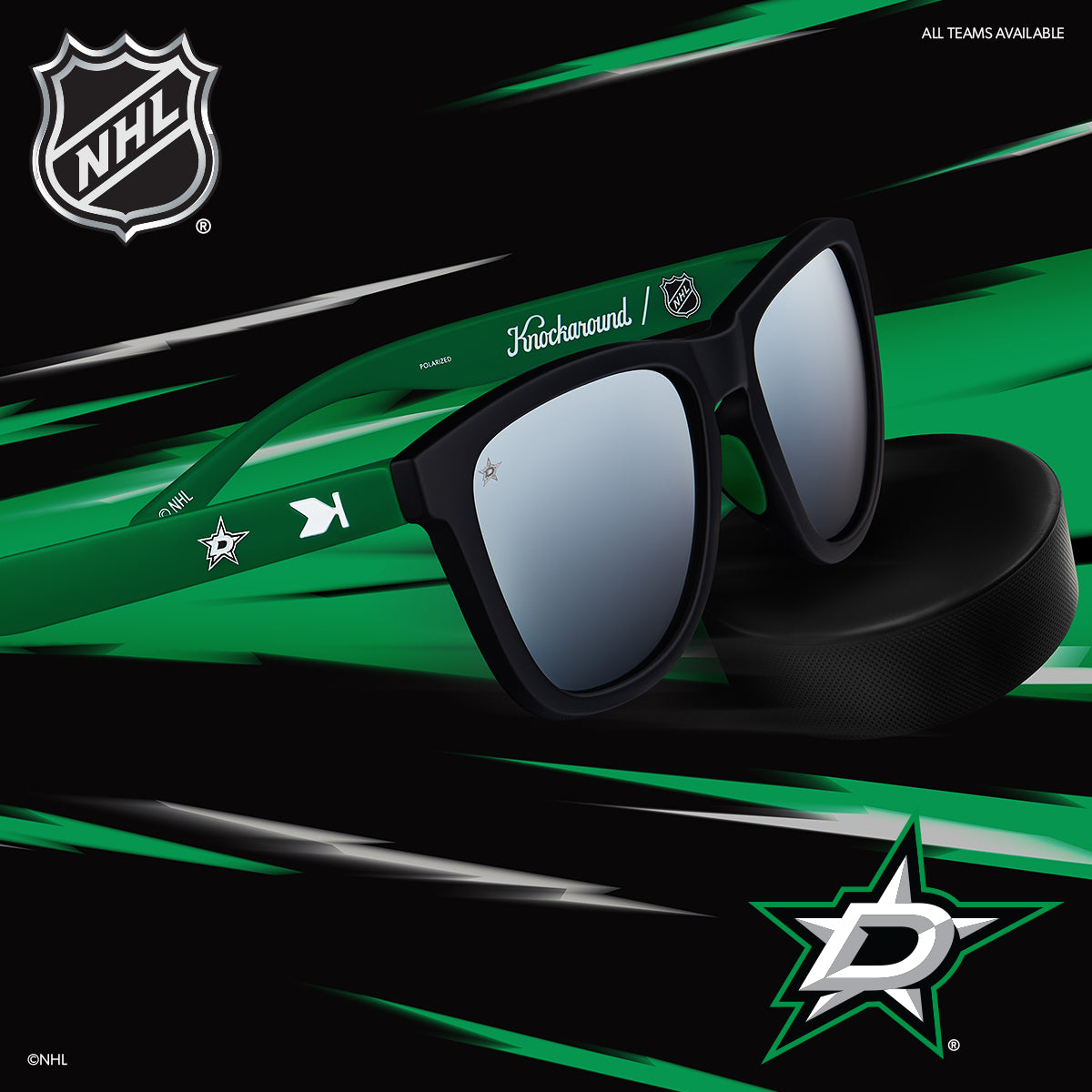 Dallas Stars Officially Licensed Knockaround Sunglasses