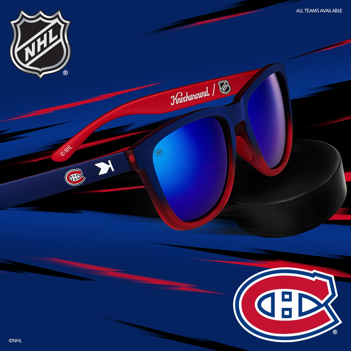 Montreal Canadiens Officially Licensed Knockaround Sunglasses