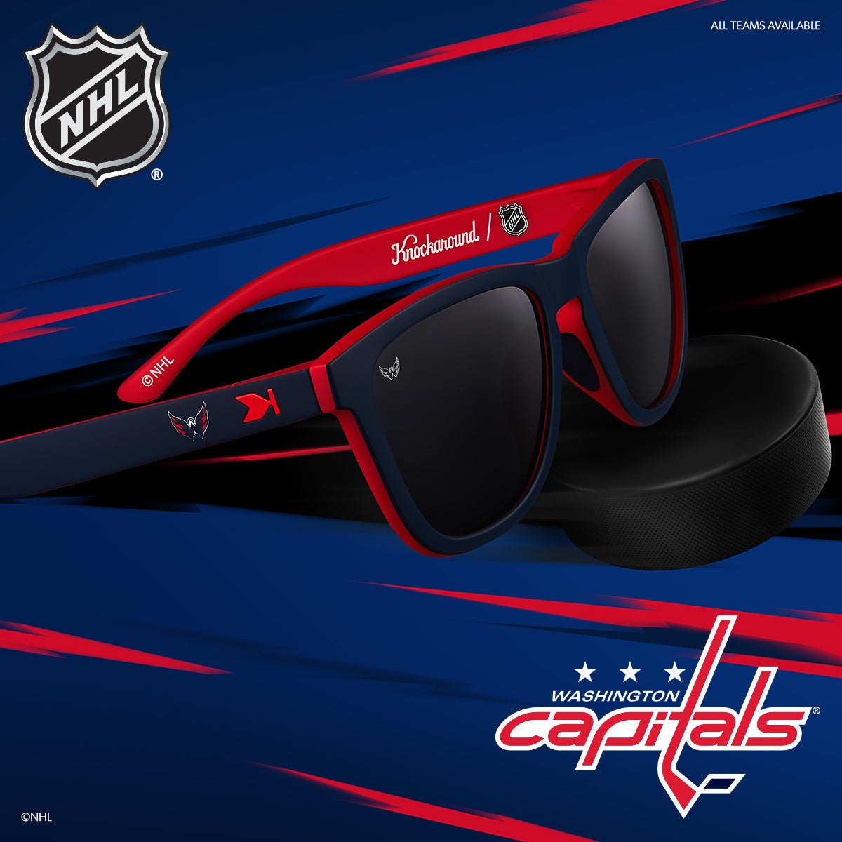 Washington Capitals Officially Licensed Knockaround Sunglasses