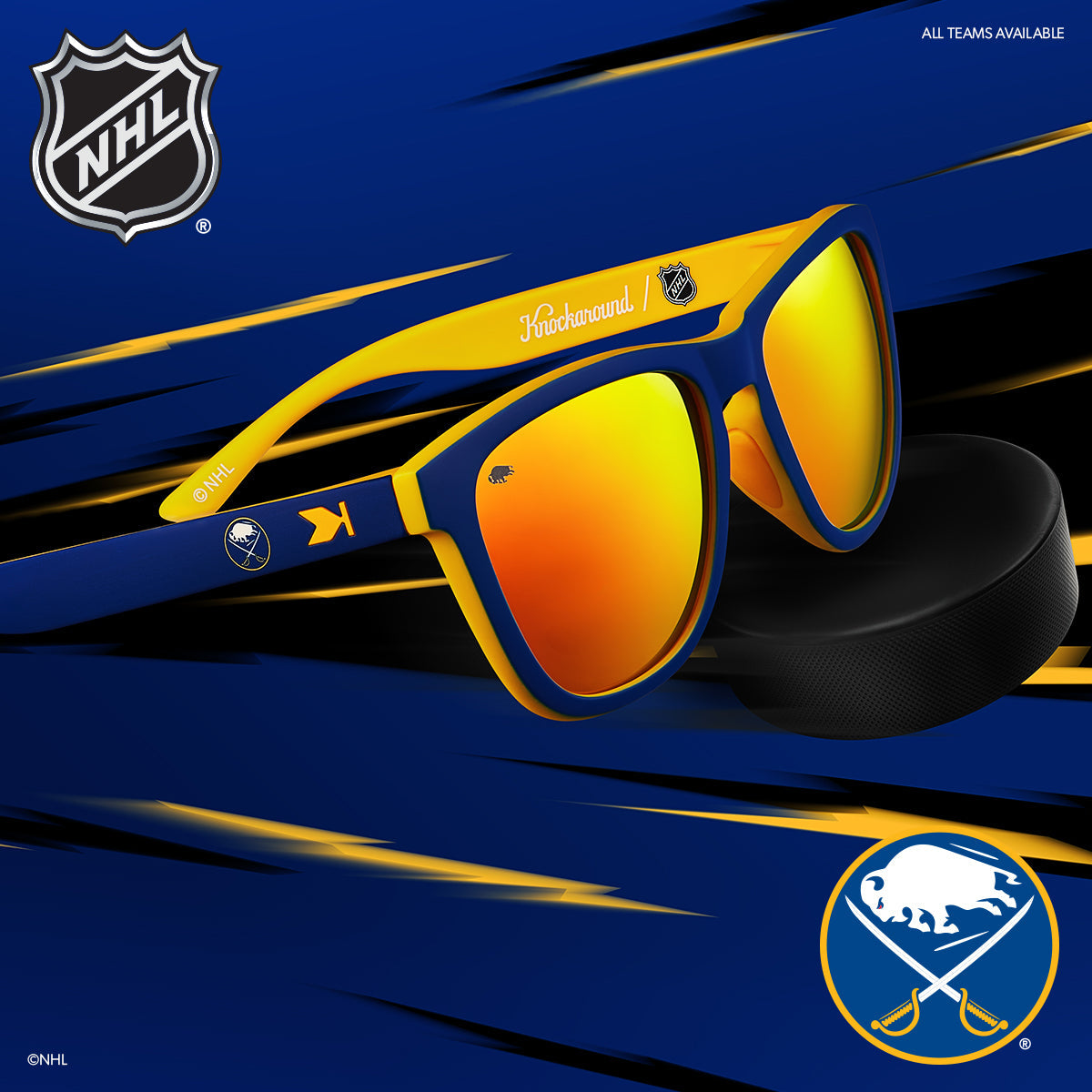 Buffalo Sabres Officially Licensed Knockaround Sunglasses