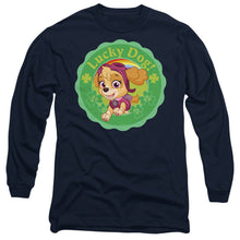 Load image into Gallery viewer, Paw Patrol St. Patrick&#39;S Day Lucky Dog Mens Long Sleeve Shirt Navy
