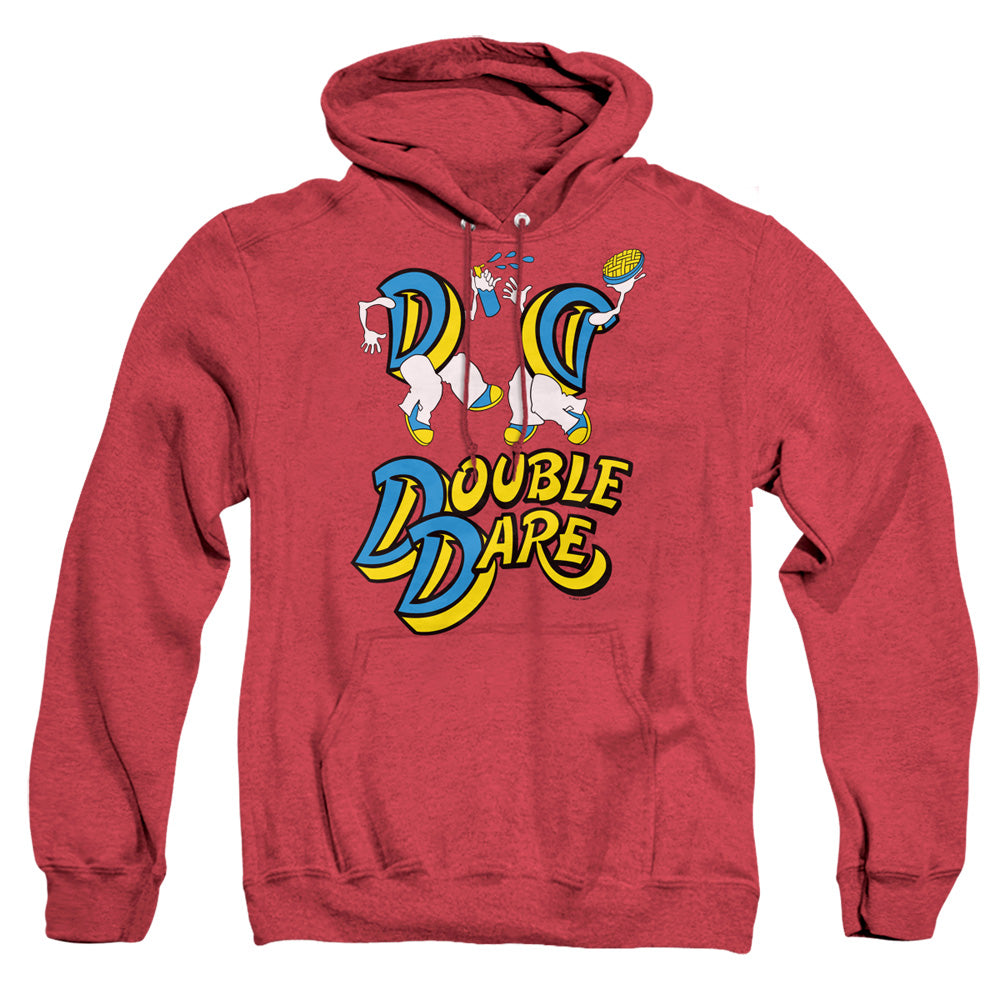 Double Dare Vintage Double Dare Logo Heather Mens Hoodie Red