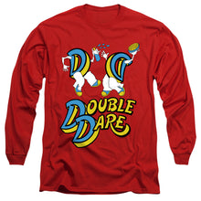 Load image into Gallery viewer, Double Dare Vintage Double Dare Logo Mens Long Sleeve Shirt Red Officially Licensed
