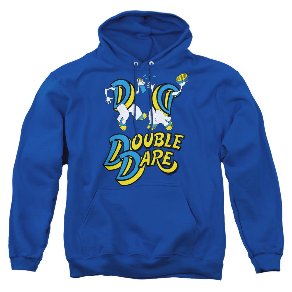 Double Dare Vintage Double Dare Logo Mens Hoodie Royal Blue