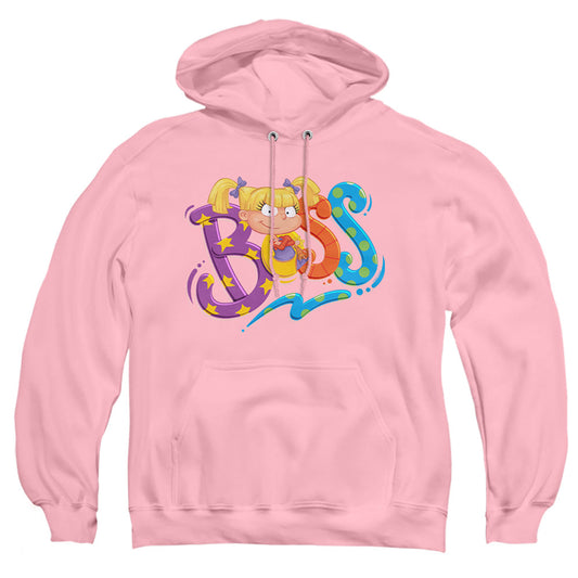 Rugrats Angelica Is Boss Mens Hoodie Pink