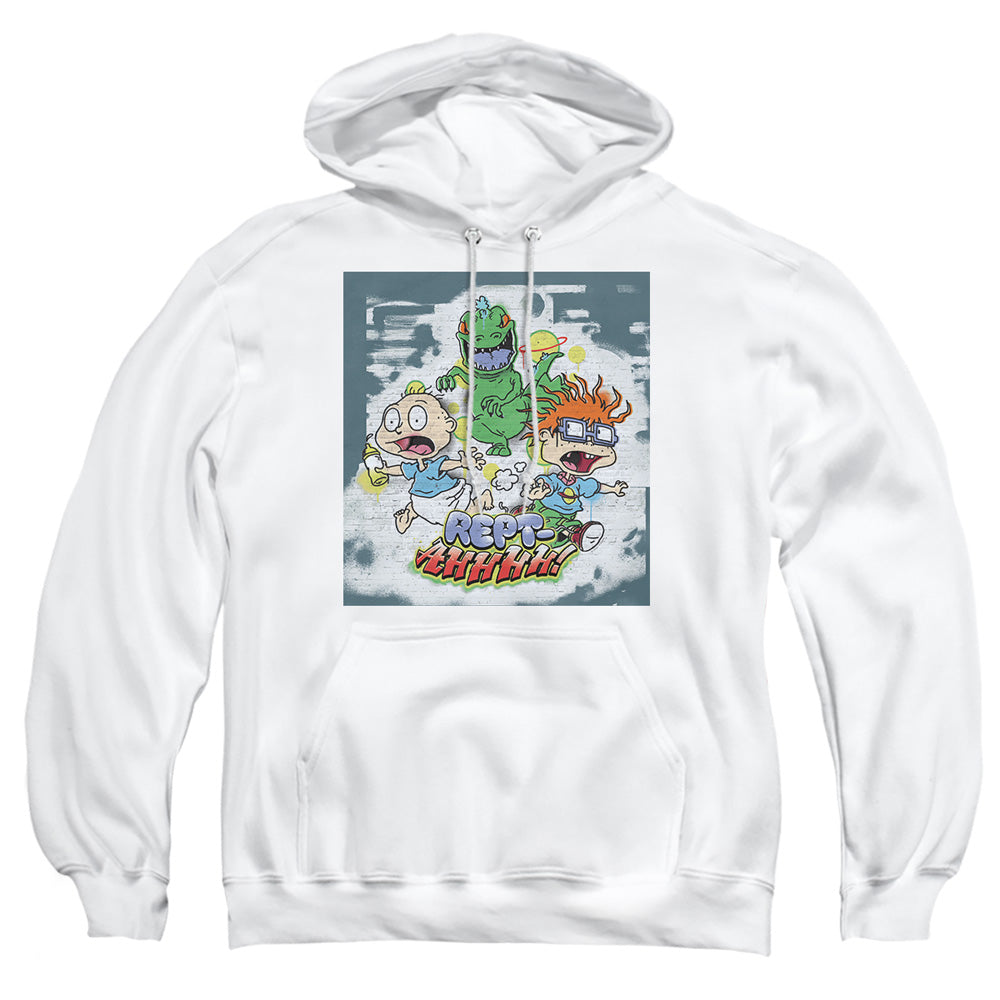 Rugrats Tommy And Chucky Rept-Ahhhhh! Mens Hoodie White