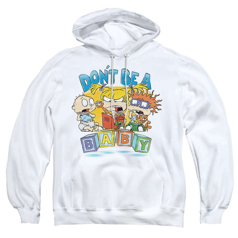 Rugrats Don'T Be A Baby Blocks Mens Hoodie White