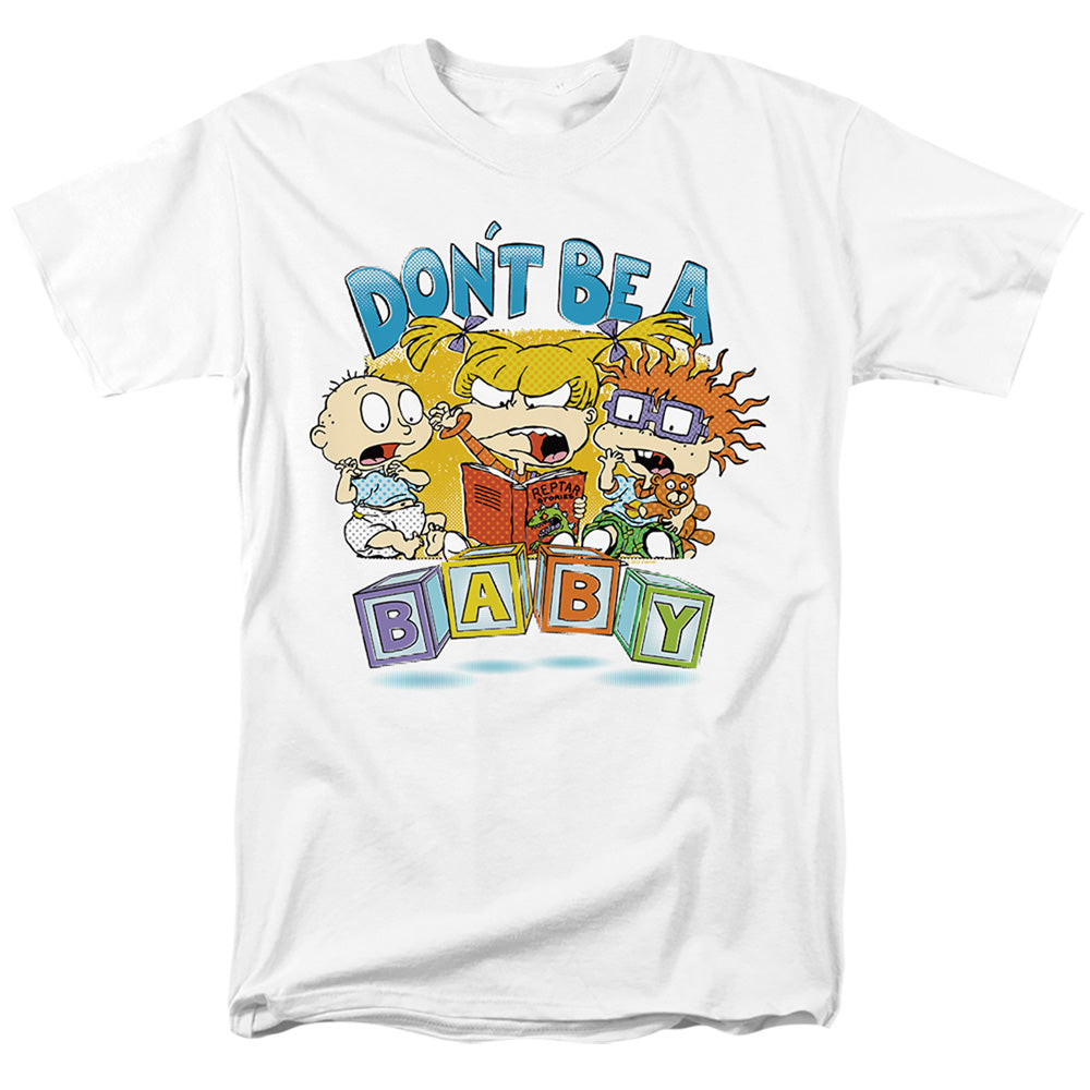 Rugrats Don'T Be A Baby Blocks Mens T Shirt White