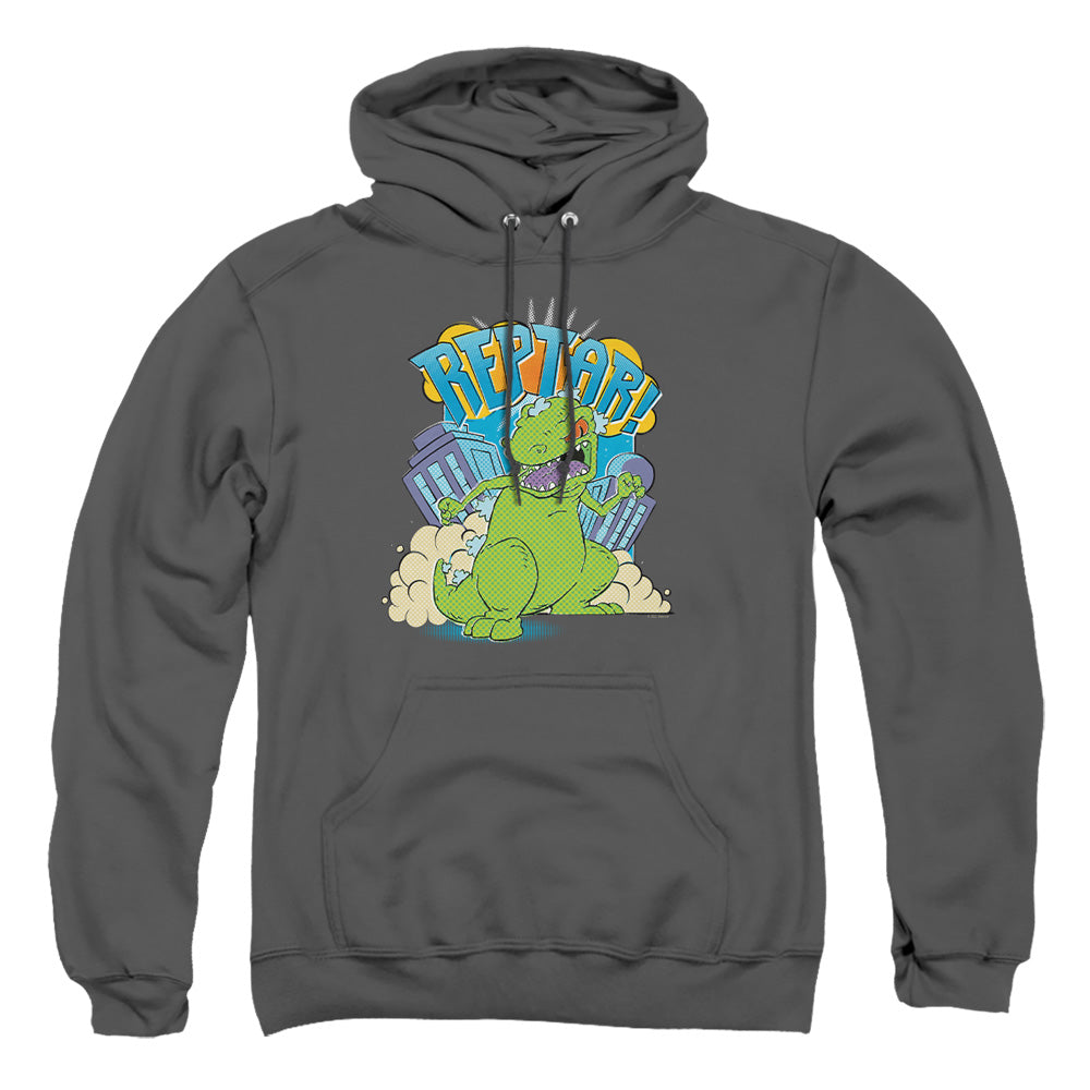 Rugrats Reptar Stomp Mens Hoodie Charcoal