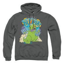 Load image into Gallery viewer, Rugrats Reptar Stomp Mens Hoodie Charcoal
