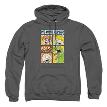 Load image into Gallery viewer, Rugrats We Want Reptar! Comic Mens Hoodie Charcoal
