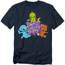 Load image into Gallery viewer, Rugrats Babies Run For The Hills Mens T Shirt Navy
