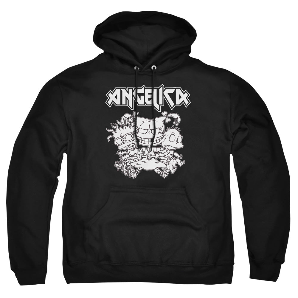 Rugrats Angelica Pickles Rocks Mens Hoodie Black