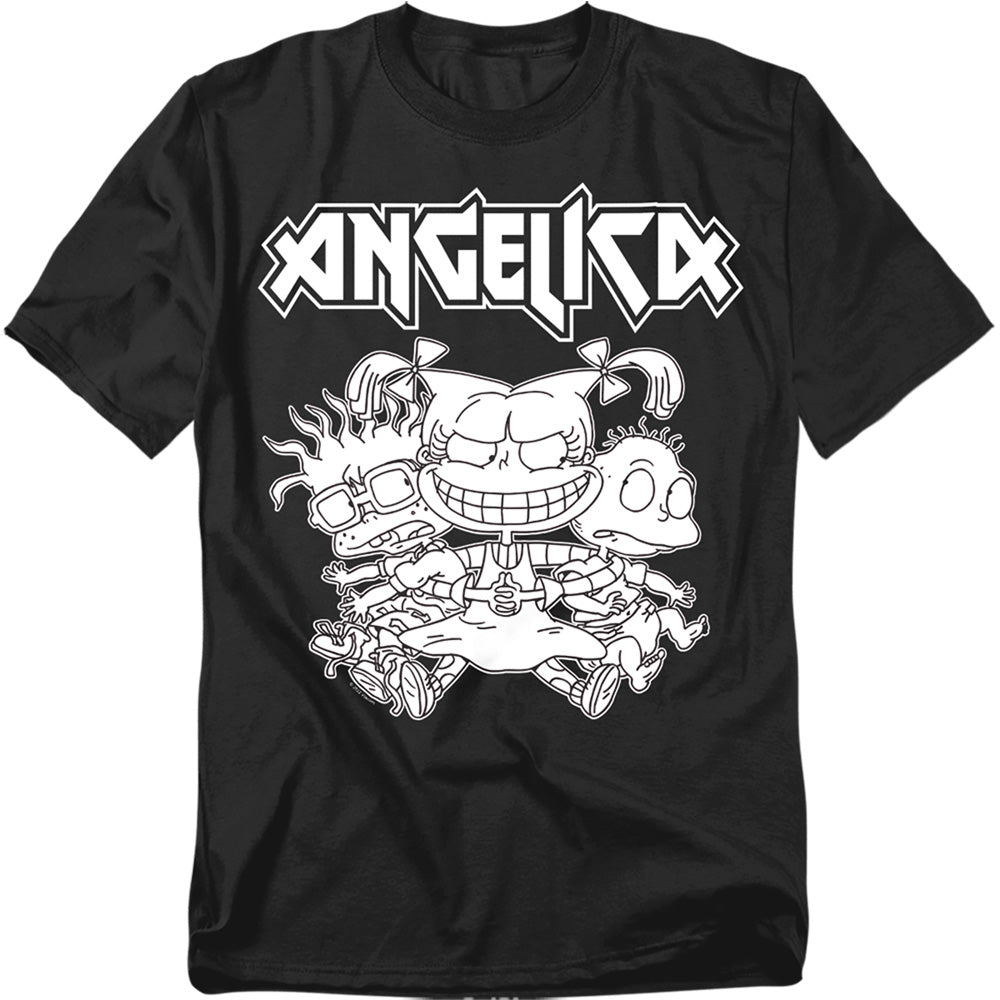 Rugrats Angelica Pickles Rocks Mens T Shirt Black