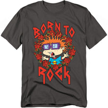 Load image into Gallery viewer, Rugrats Chucky Was Born To Rock Mens T Shirt Charcoal
