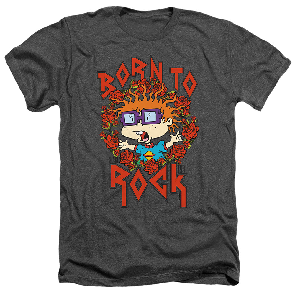 Rugrats Chucky Was Born To Rock Heather Mens T Shirt Charcoal