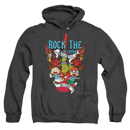 Rugrats Rock The Playpen Music Festival Heather Mens Hoodie Black