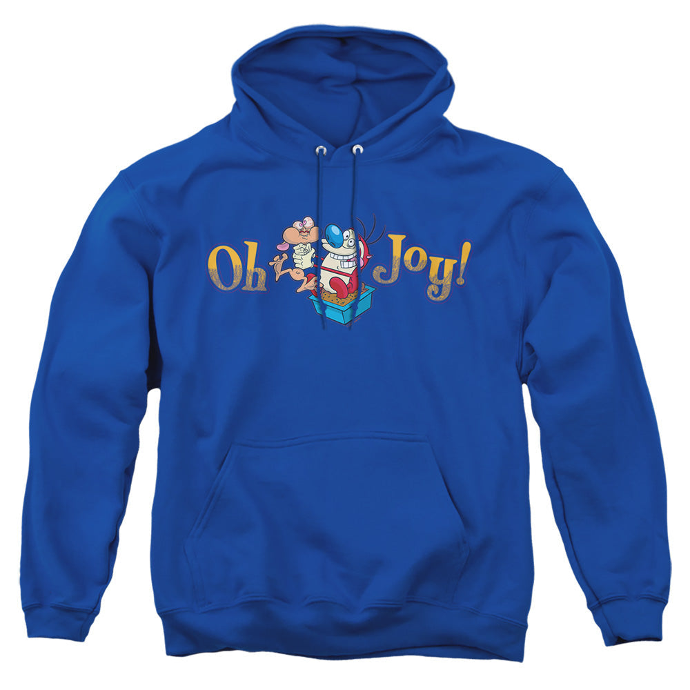 Ren And Stimpy Oh Joy Mens Hoodie Royal