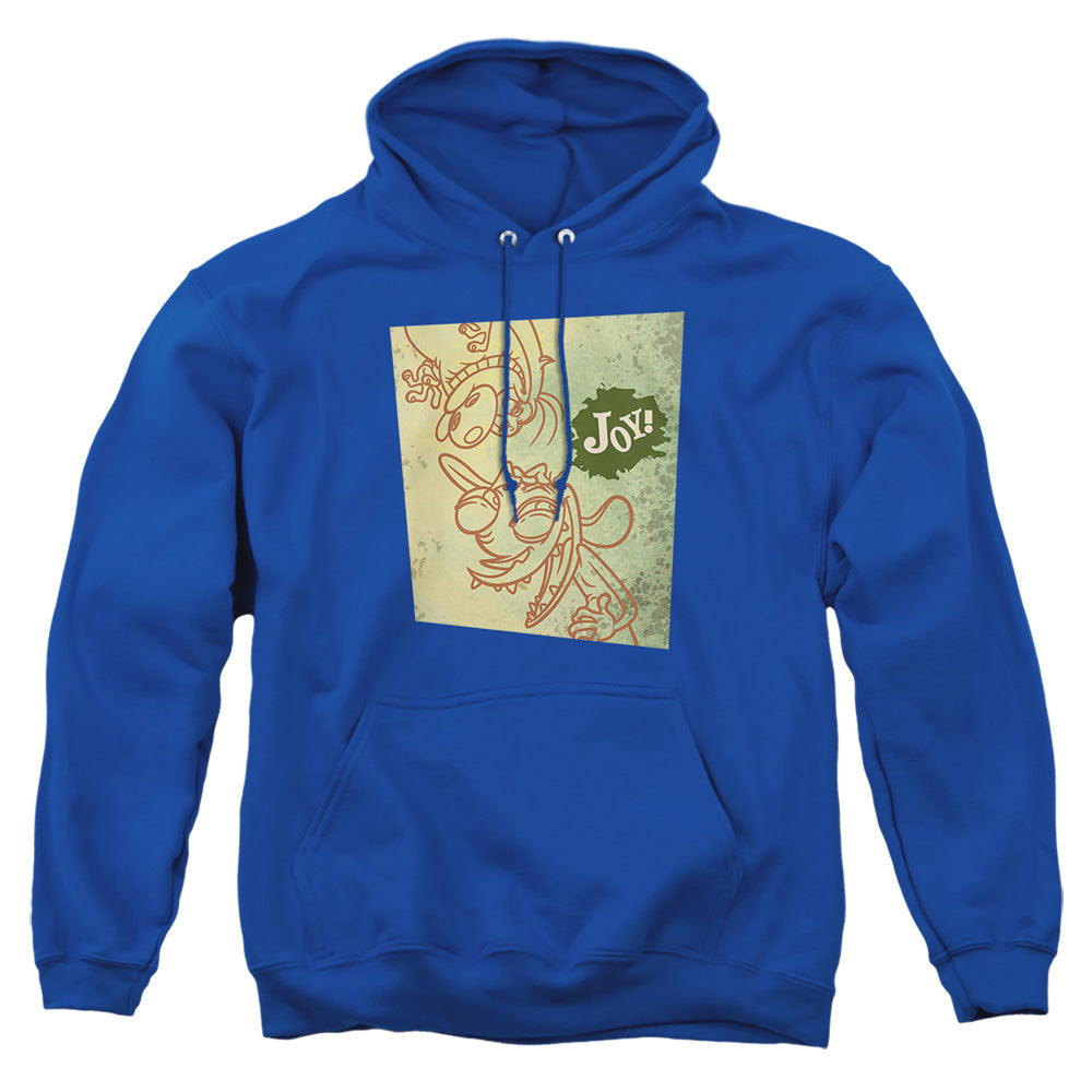 Ren And Stimpy Joy! Mens Hoodie Royal